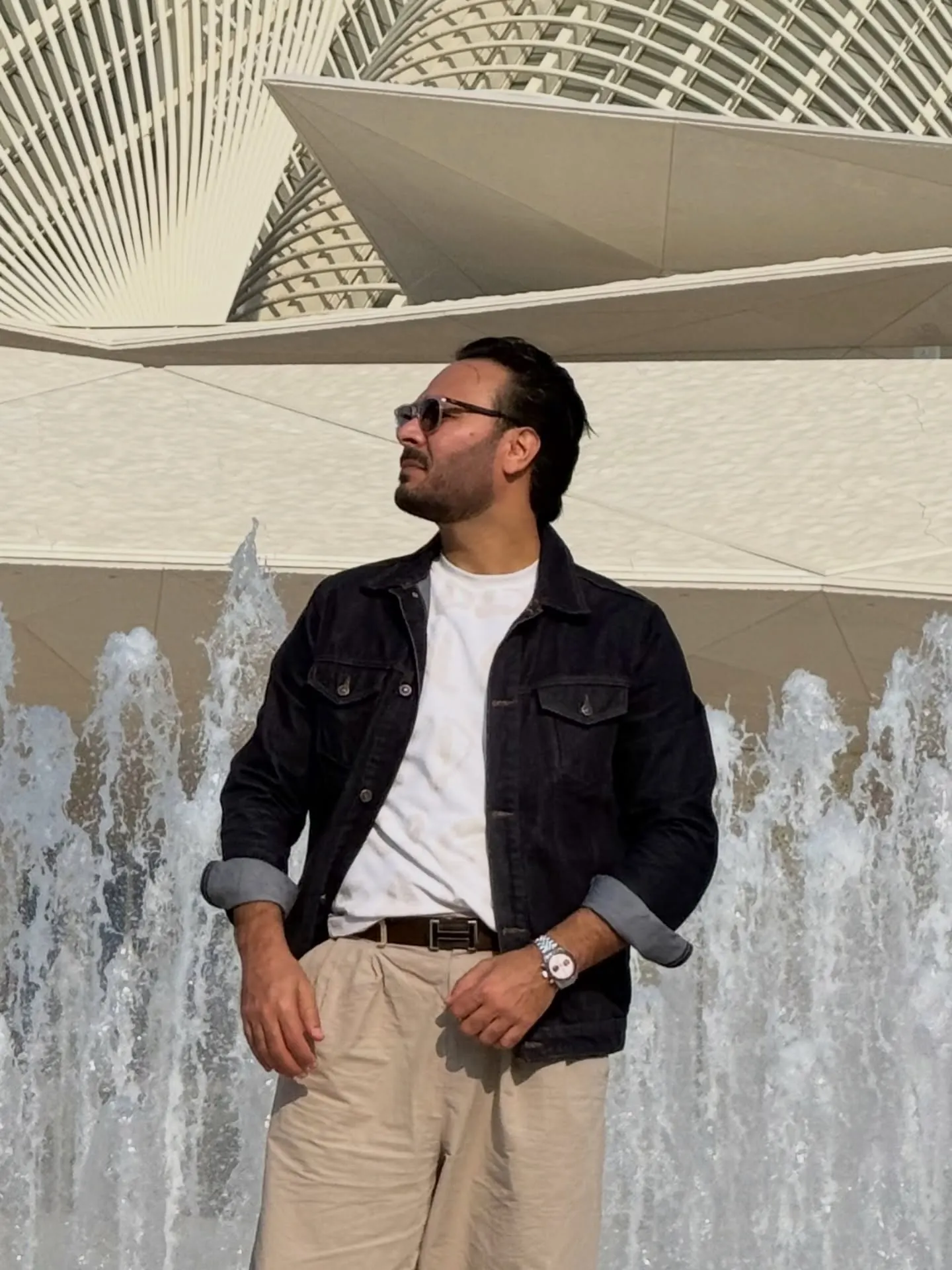 Ayoub Alfawaz at the Zayed National Museum on Saadiyat Island