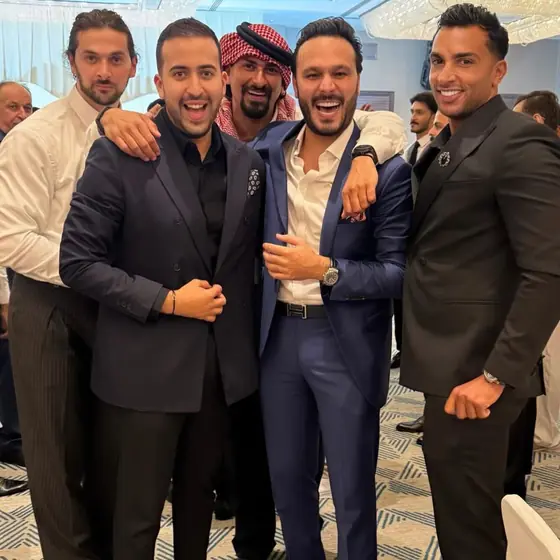 Ayoub with friends in Abu Dhabi, May 2025